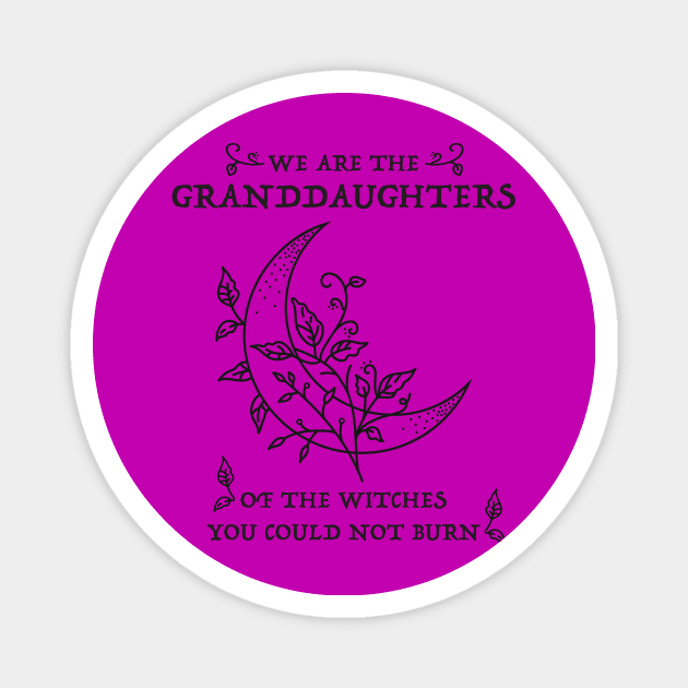 We are the granddaughters Magnet by Mint Tees